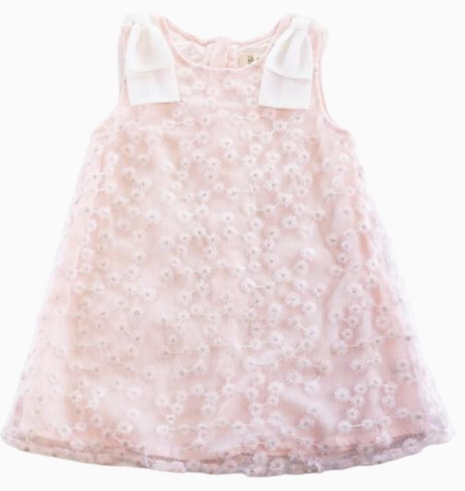 Floral Embroidered Sheer Dress