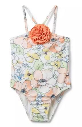 Floral Rosette Swimsuit