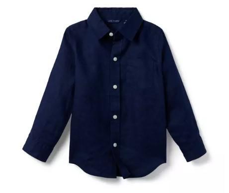 Navy Linen Shirt