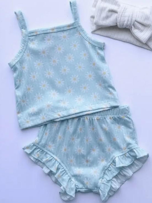 Luna Blue Top and Bloomer Set