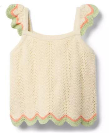 Crochet Scallop Hem Top