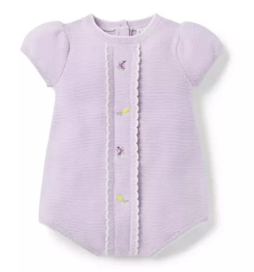 Lavender Scallop Romper