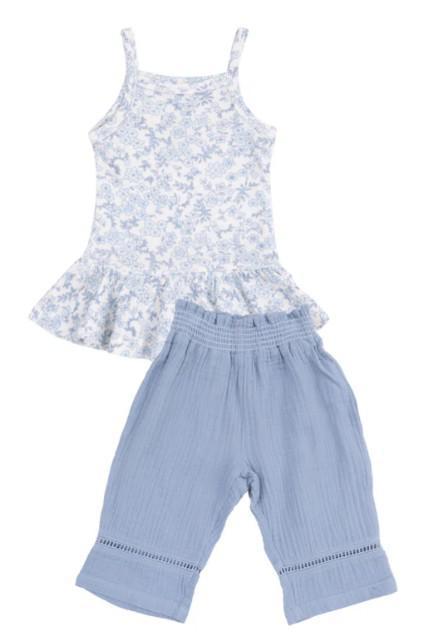 Blue Calico Tank Set