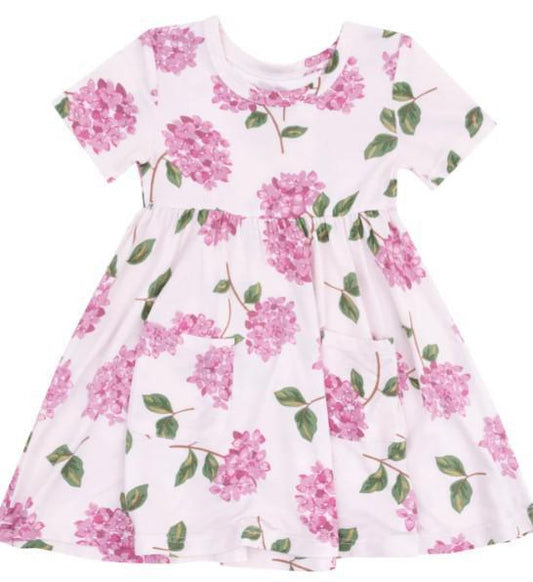 Hydrangeas Twirly Dress