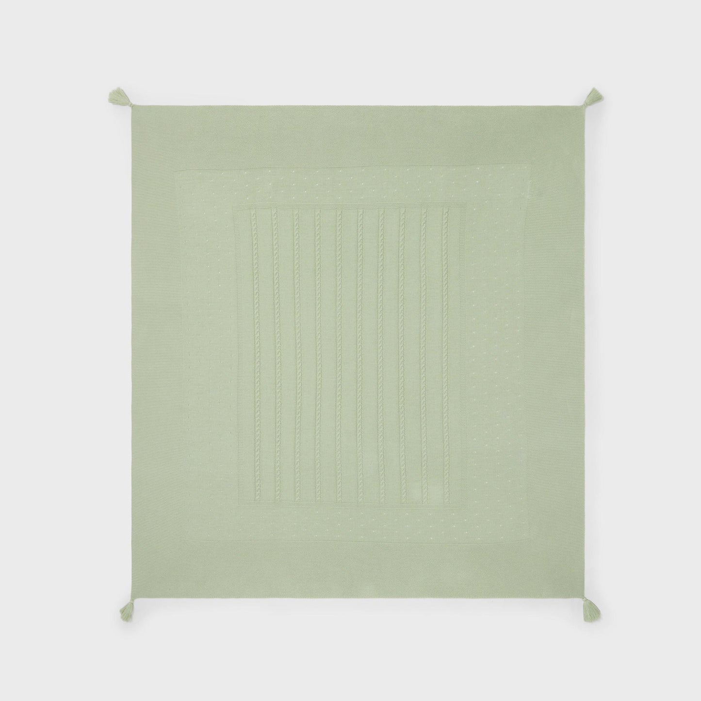 Mint Green Knit Blanket DK199