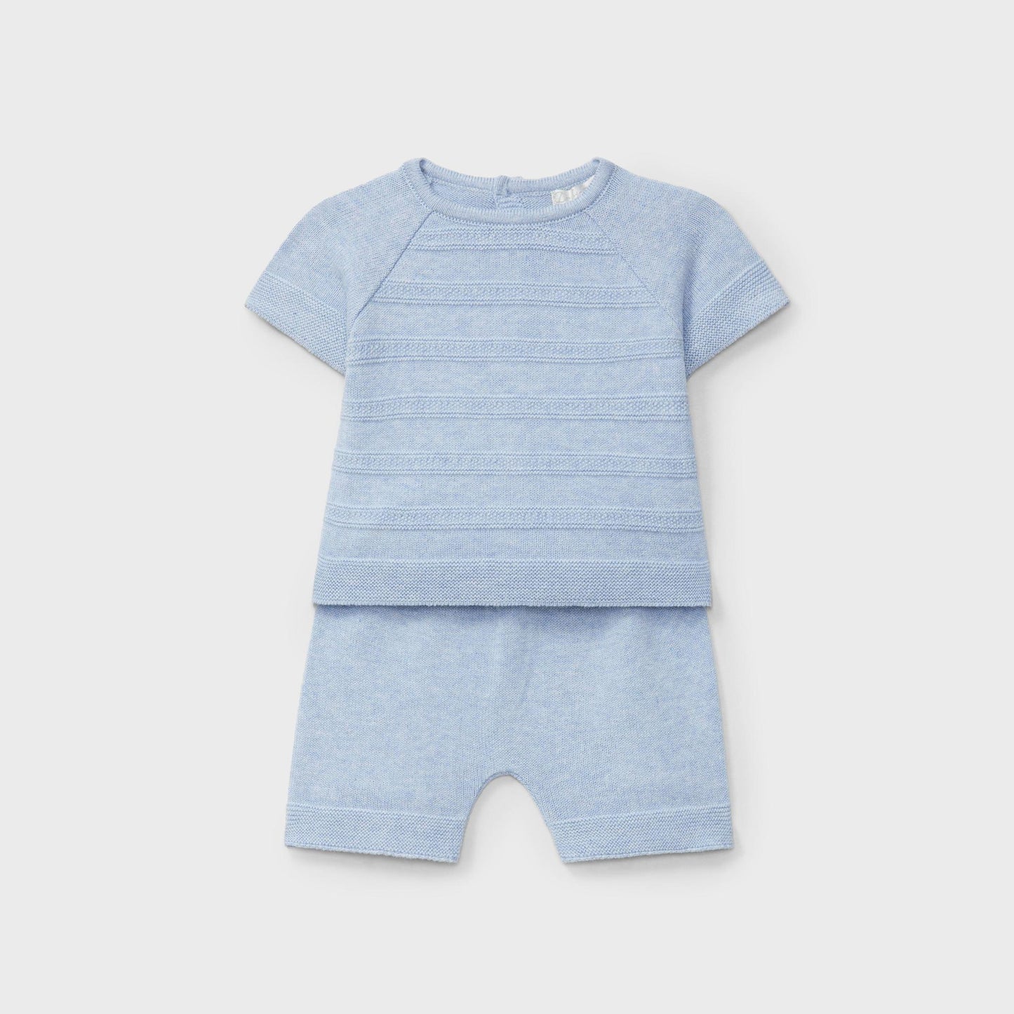 Lt. Blue 2PC Knit Short Set DK213