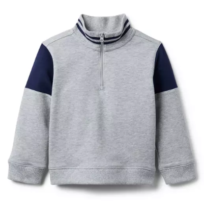 Colorblock Half Zip Sweatshirt