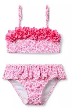 Floral Rosette 2-Piece Swimsuit