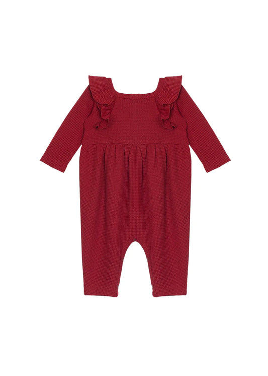 Waffled Knit Romper