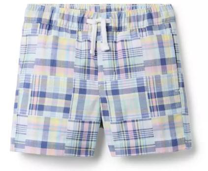 Lt. Blue Patchwork Short