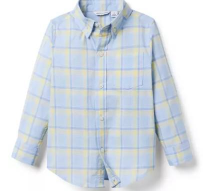 Cloudy Blue Plaid Shirt