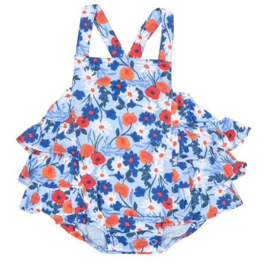 Poppy Days Ruffle Sunsuit