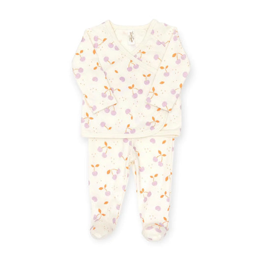 Pima Kimono set- Natural cherries